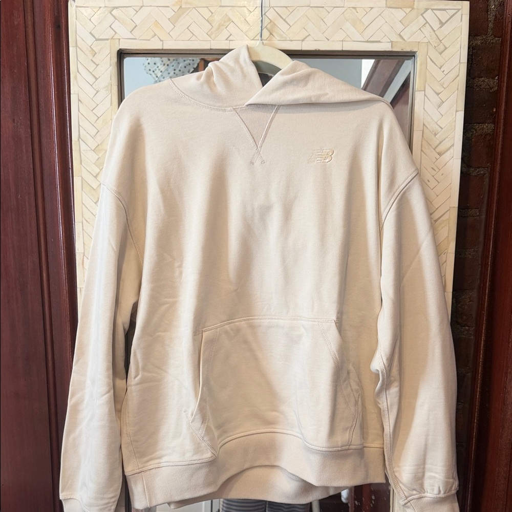New Balance Light Cream Pullover Hoodie